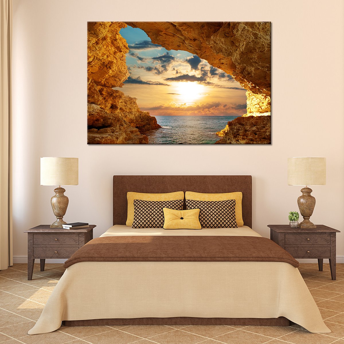 Glimpse of Sunset Multi Panel Canvas Wall Art