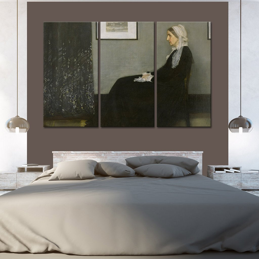 Whistlers Mother Multi Panel Canvas Wall Art