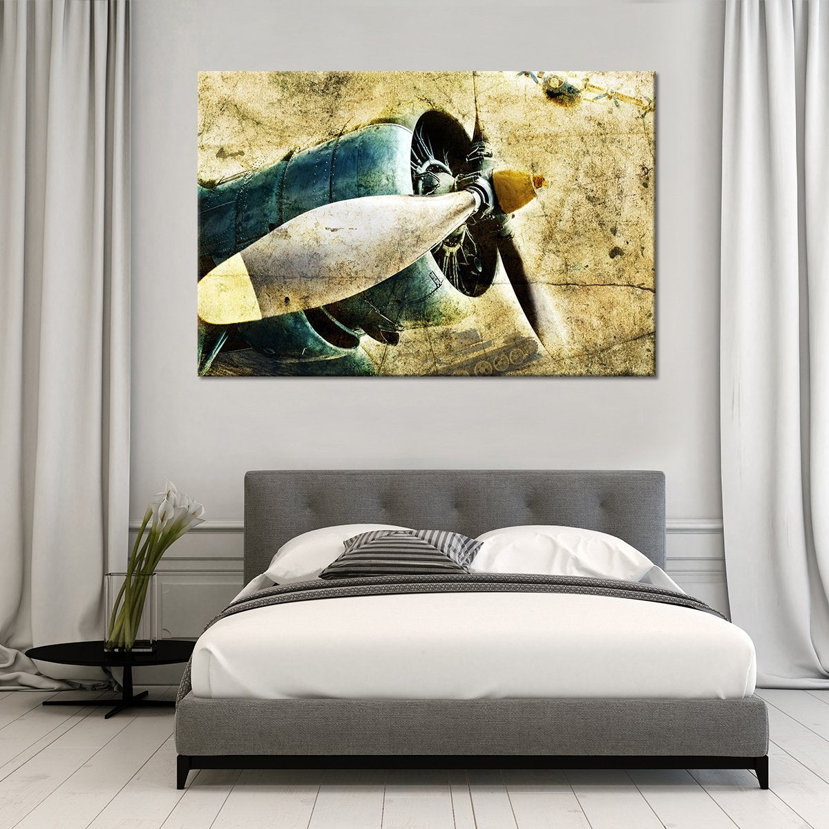 Grunge Engine Multi Panel Canvas Wall Art