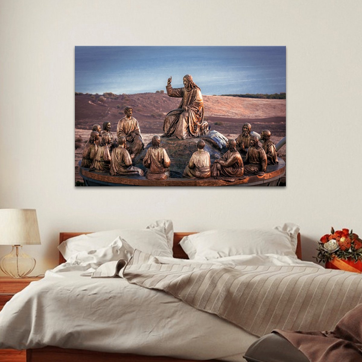 Jesus and His Followers Multi Panel Canvas Wall Art