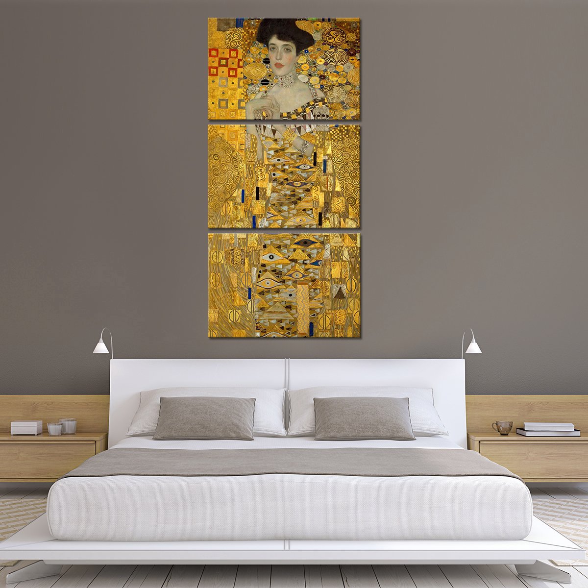 Portrait of Adele Bloch-Bauer I Multi Panel Canvas Wall Art
