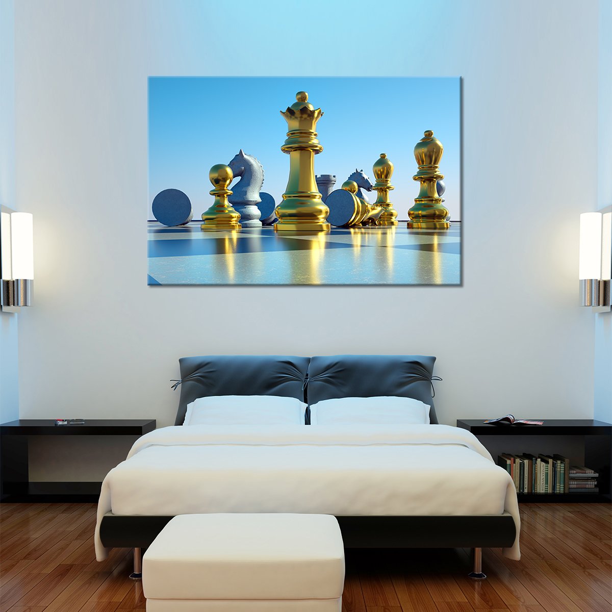 Golden Queen Multi Panel Canvas Wall Art