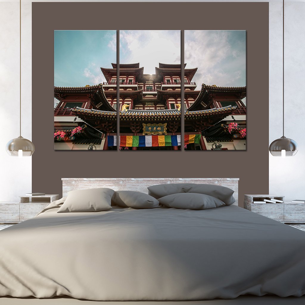 Buddha Tooth Relic Temple Multi Panel Canvas Wall Art