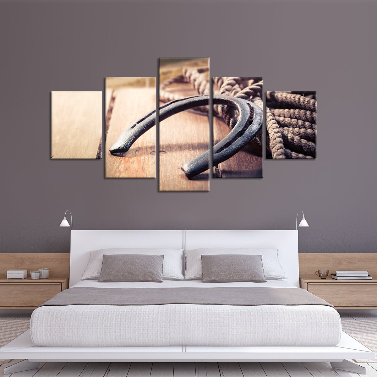 Horseshoe Ranch Multi Panel Canvas Wall Art