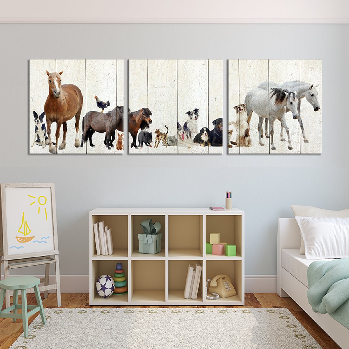 Peculiar Pals Multi Panel Canvas Wall Art