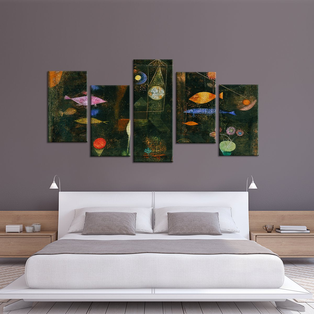 Fish Magic Multi Panel Canvas Wall Art