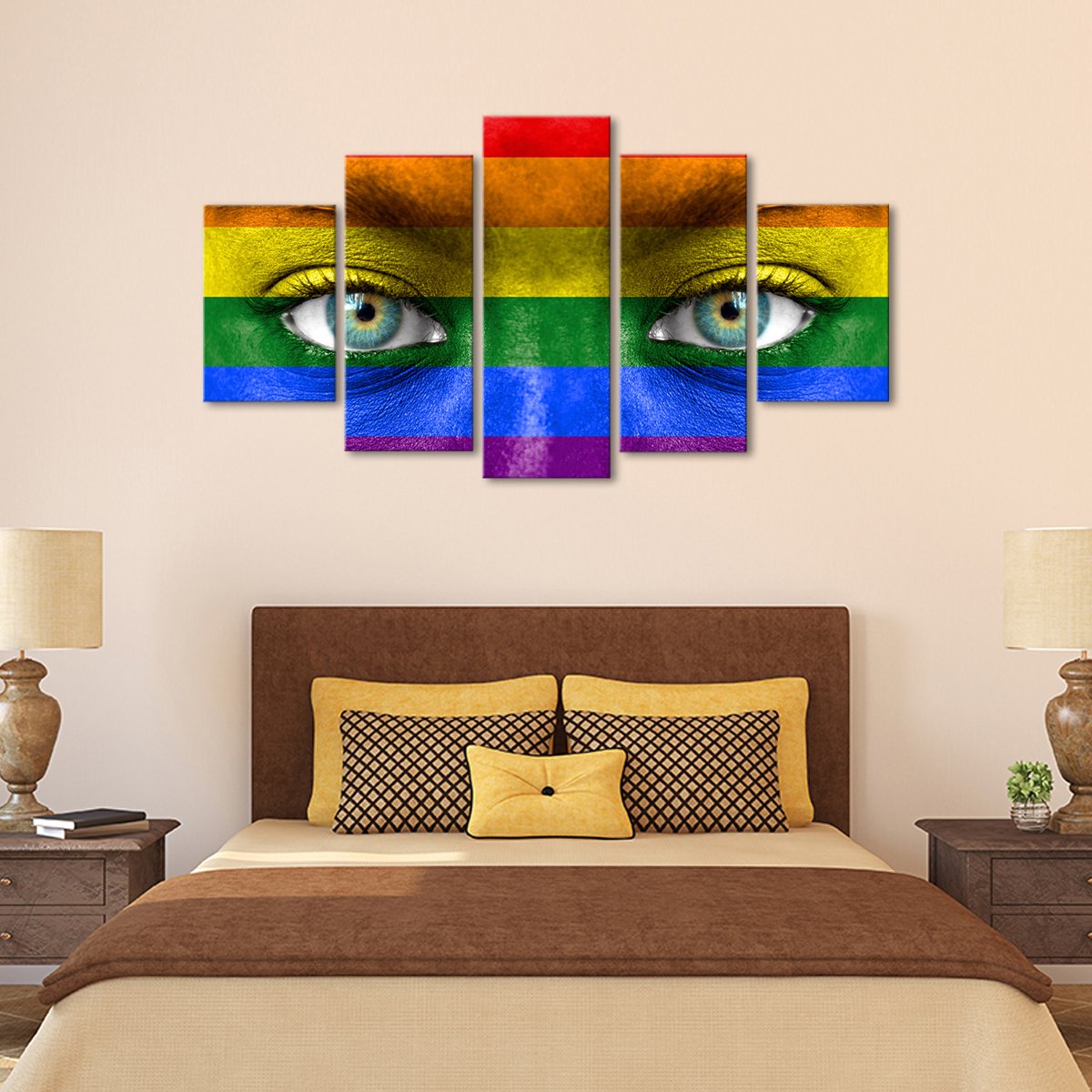 Pride Eyes Multi Panel Canvas Wall Art