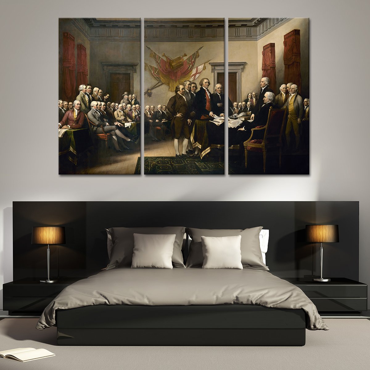 Declaration of Independence Multi Panel Canvas Wall Art