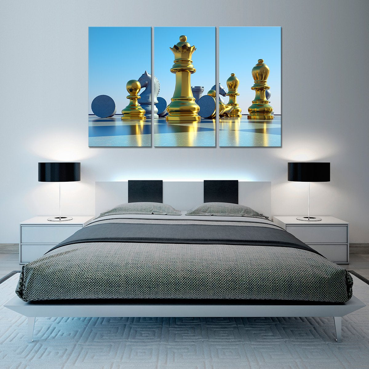 Golden Queen Multi Panel Canvas Wall Art