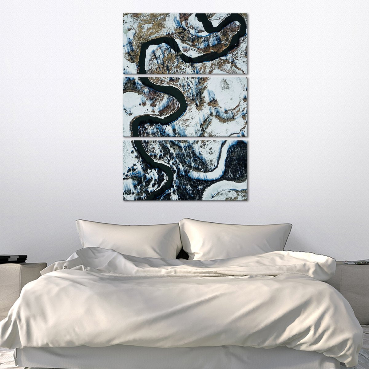 Snowy Mountain Road Multi Panel Canvas Wall Art