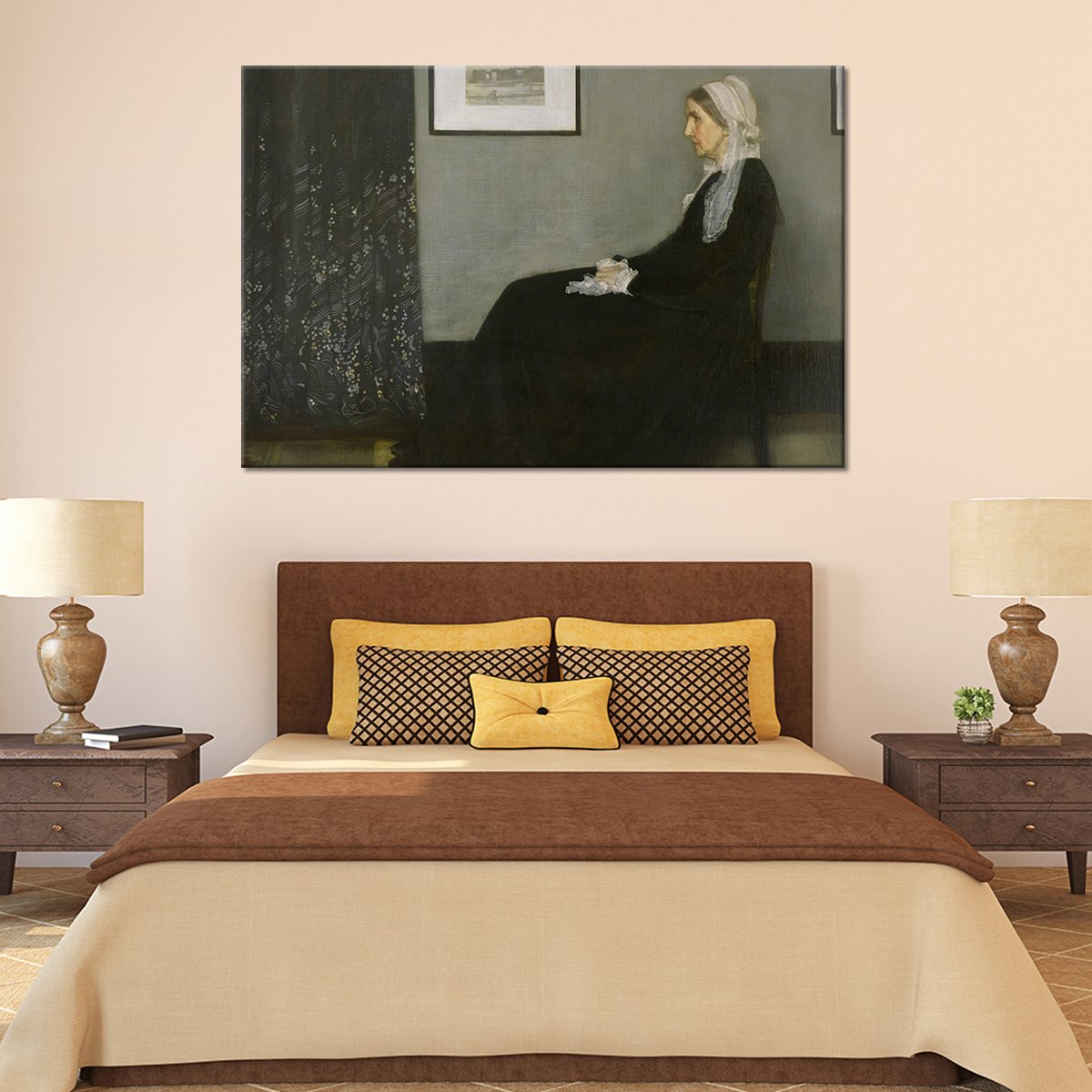 Whistlers Mother Multi Panel Canvas Wall Art