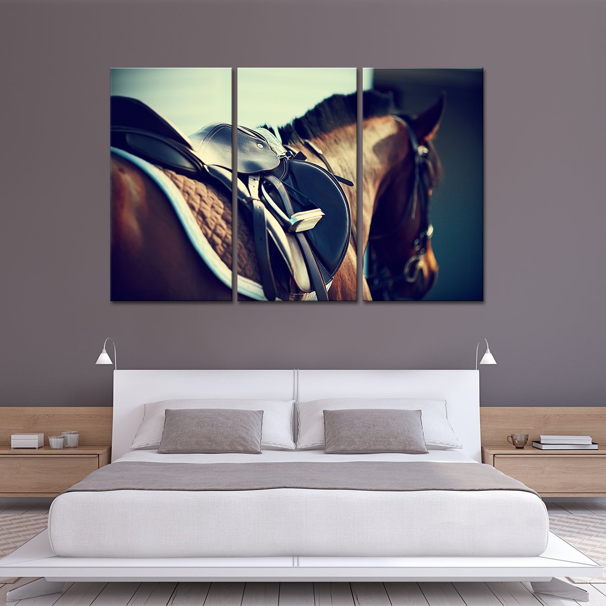 Horseback Riding Multi Panel Canvas Wall Art