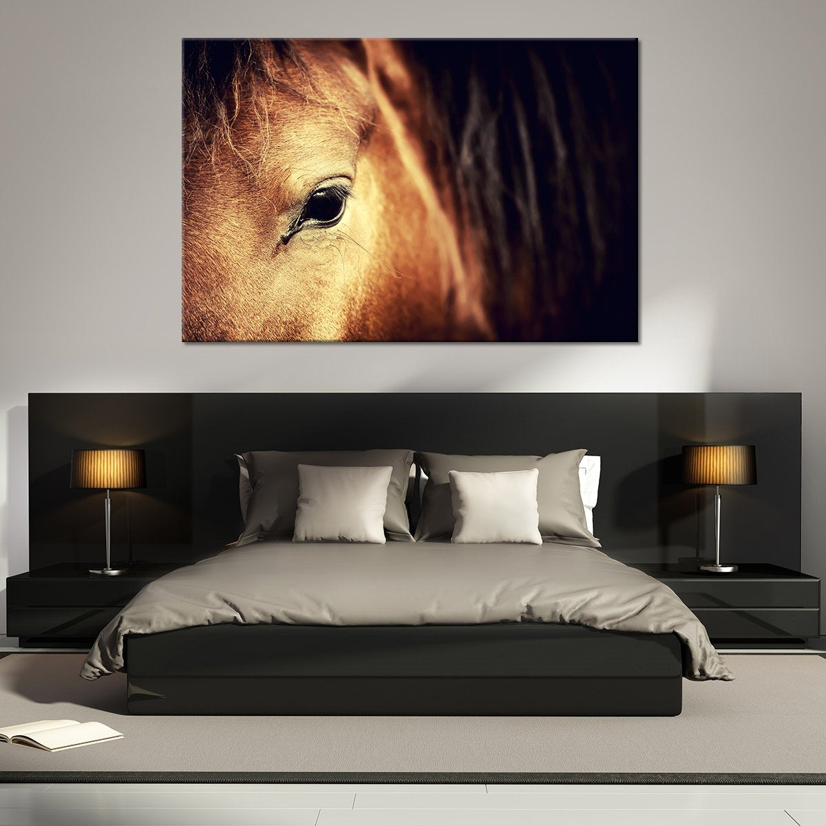 Horse Close Up Multi Panel Canvas Wall Art