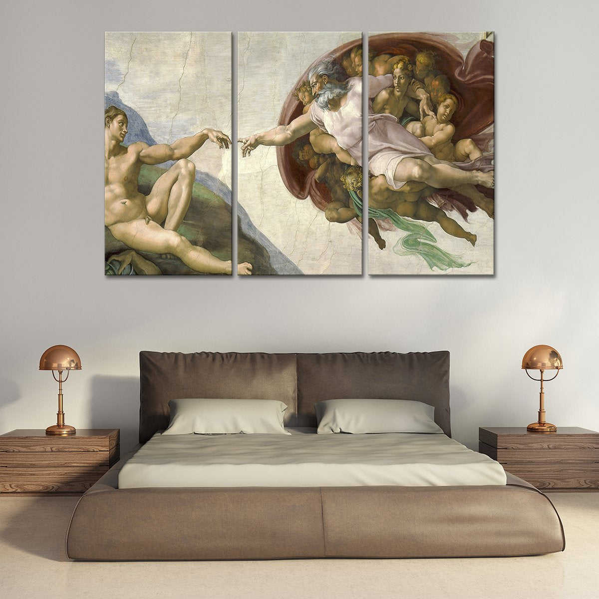 The Creation Of Adam Multi Panel Canvas Wall Art