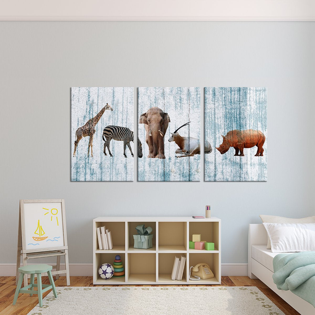 Fascinating Creatures Multi Panel Canvas Wall Art