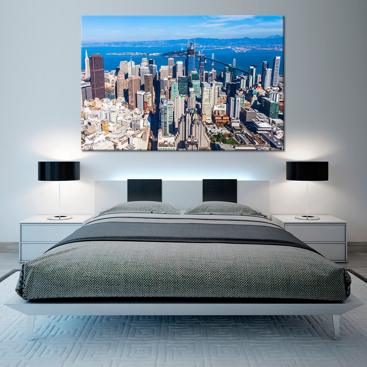 Downtown San Francisco Multi Panel Canvas Wall Art