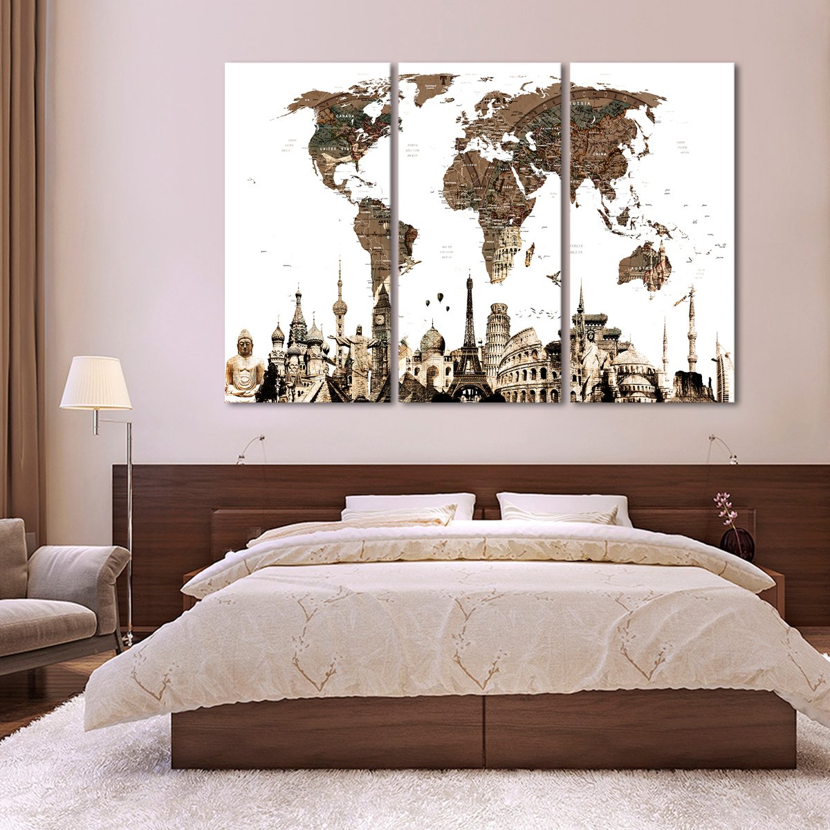 Farmhouse VIII Hand Drawings and Sketches Multi Panel Canvas Wall Art