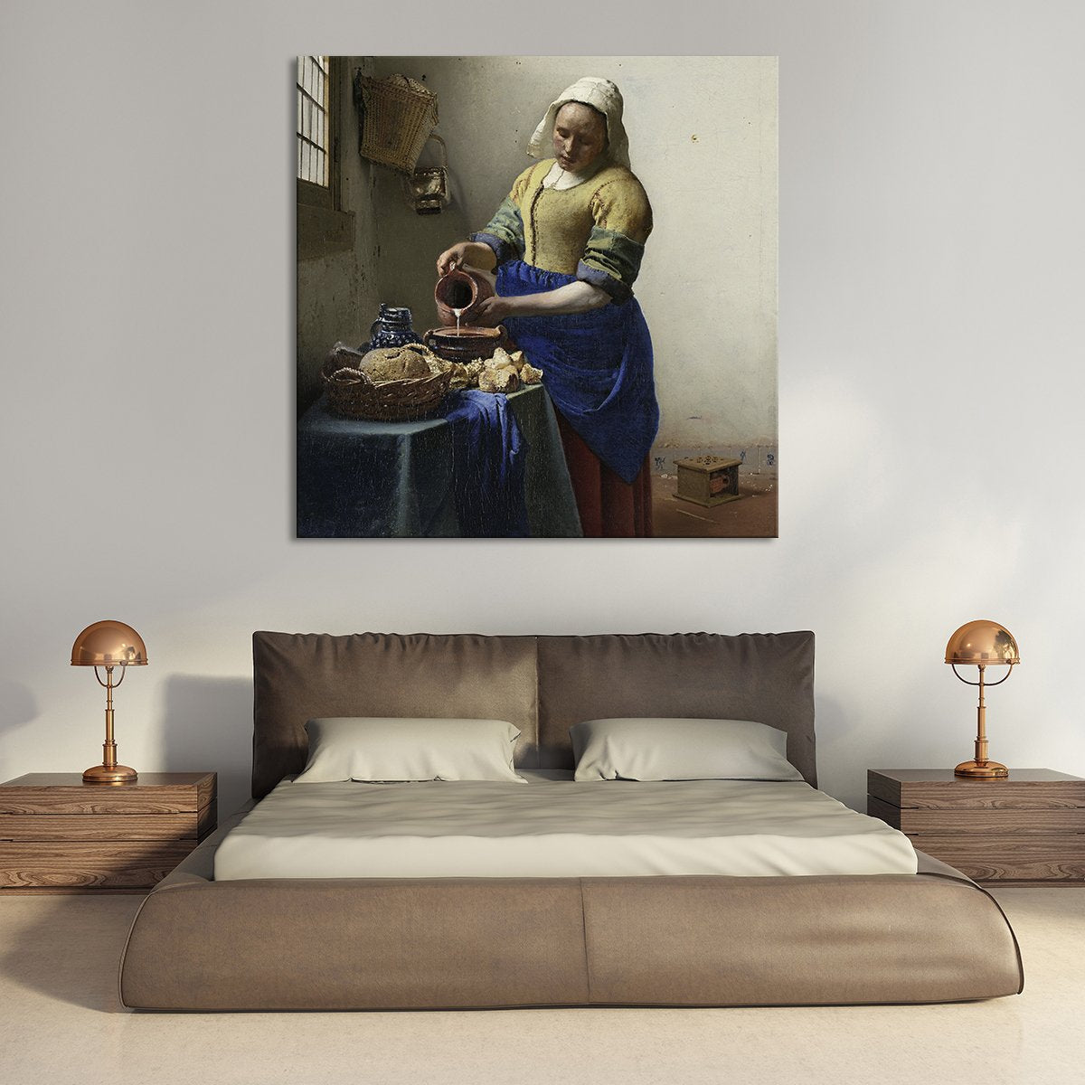 The Milkmaid Canvas Wall Art
