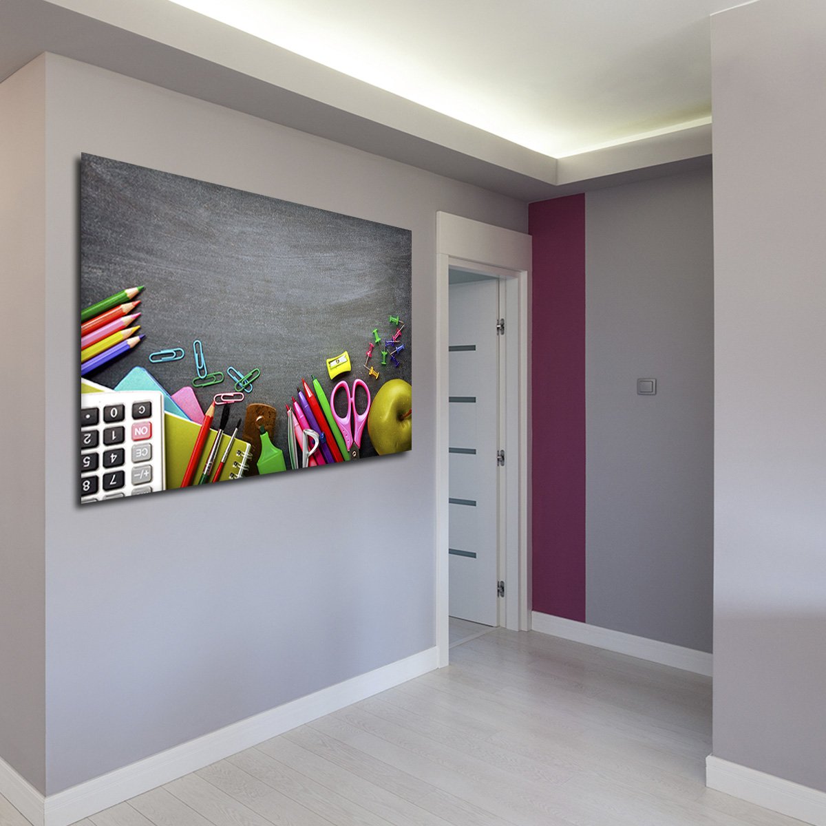 Back To School Multi Panel Canvas Wall Art