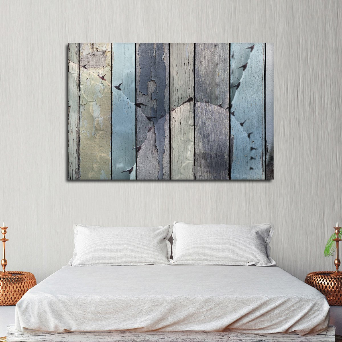 Colorful Wooden Thorny Agave Multi Panel Canvas Wall Art