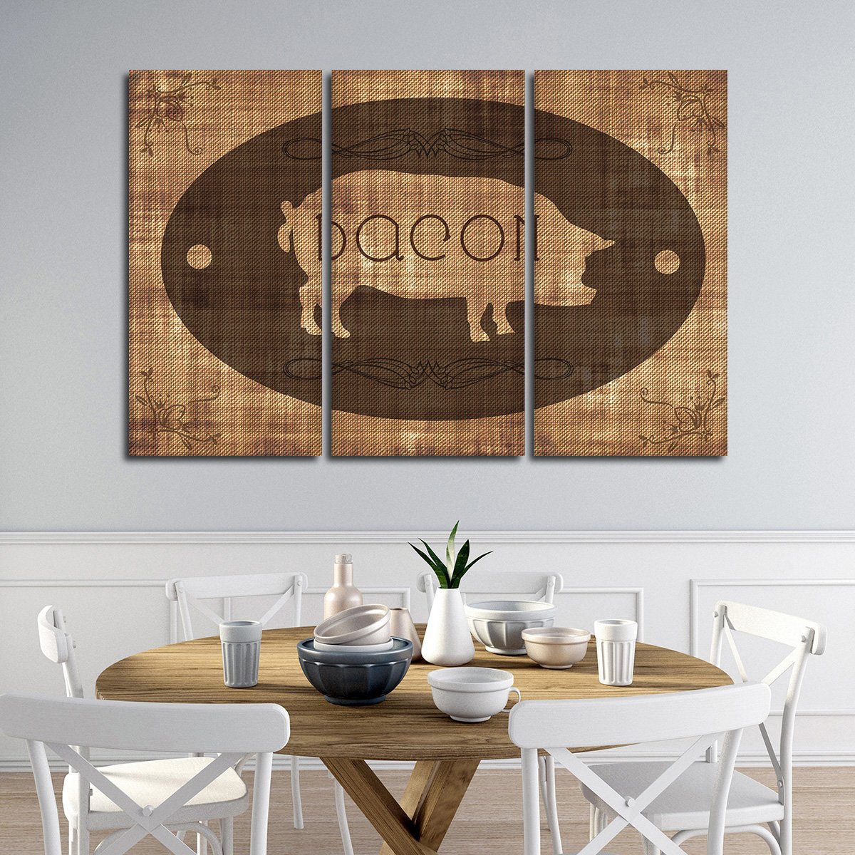 Bacon Multi Panel Canvas Wall Art