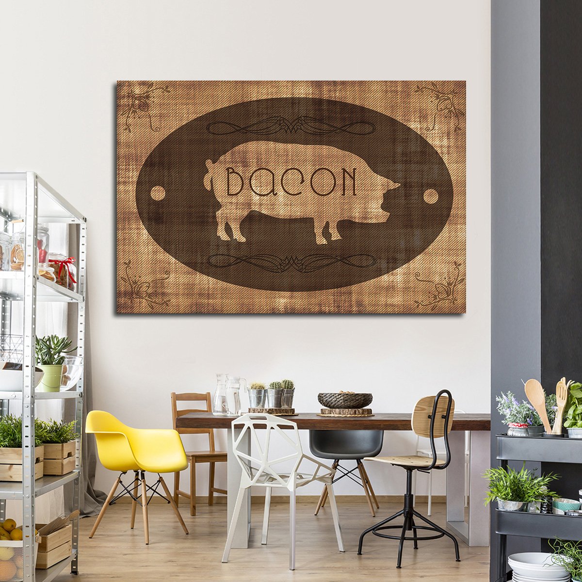 Bacon Multi Panel Canvas Wall Art