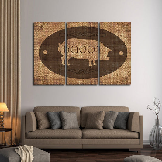 Bacon Multi Panel Canvas Wall Art
