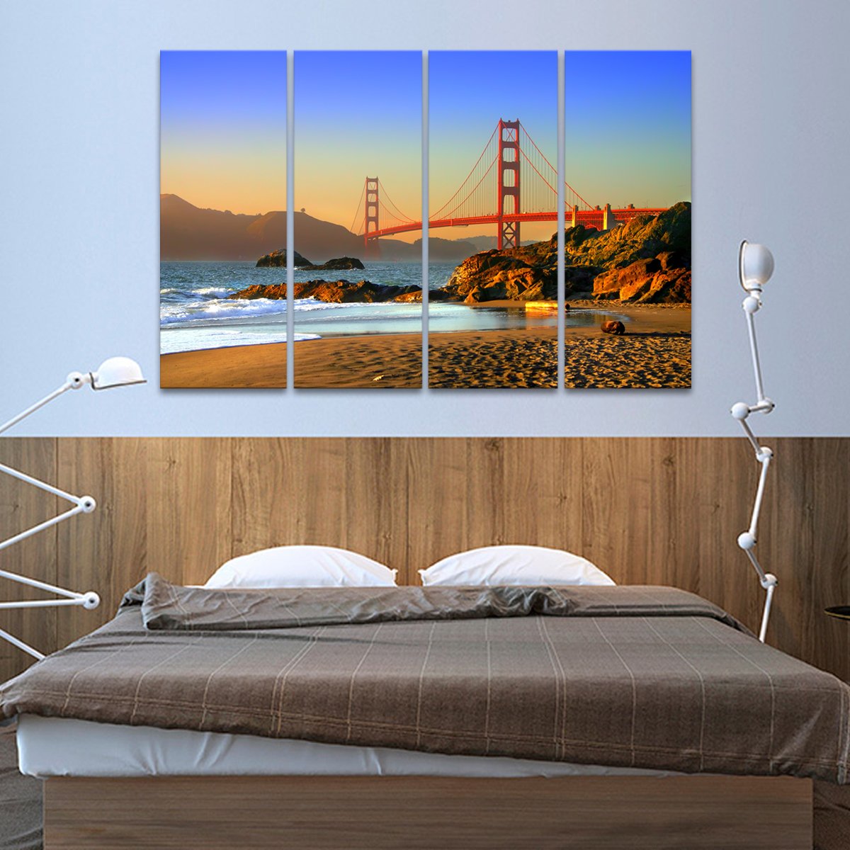 Baker Beach Multi Panel Canvas Wall Art