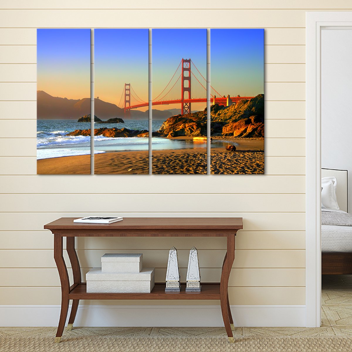 Baker Beach Multi Panel Canvas Wall Art