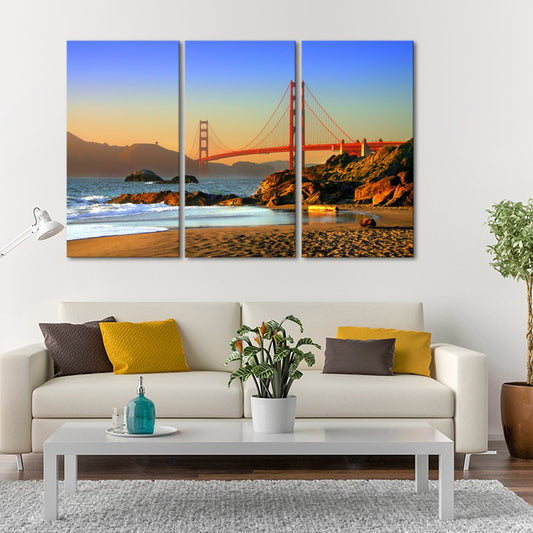 Baker Beach Multi Panel Canvas Wall Art