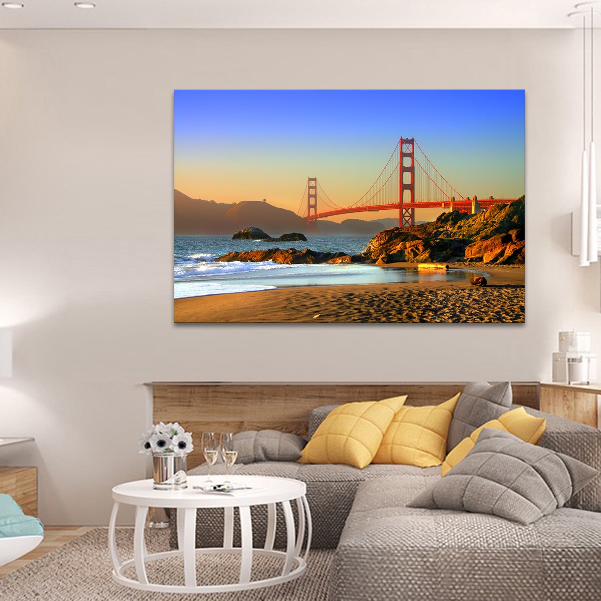 Baker Beach Multi Panel Canvas Wall Art