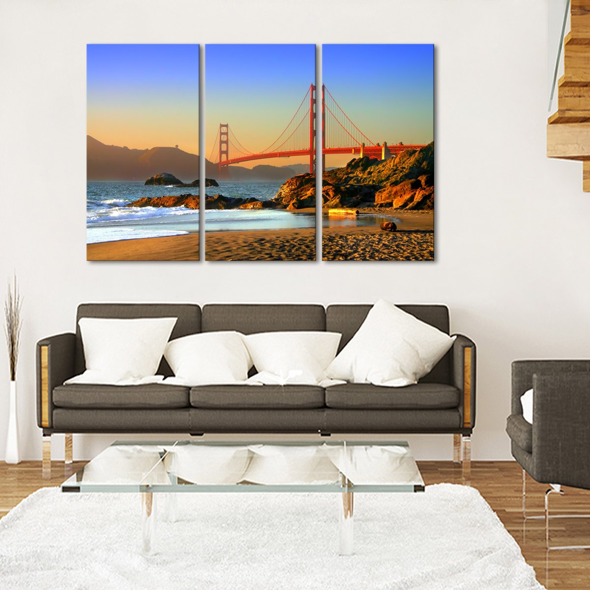 Baker Beach Multi Panel Canvas Wall Art