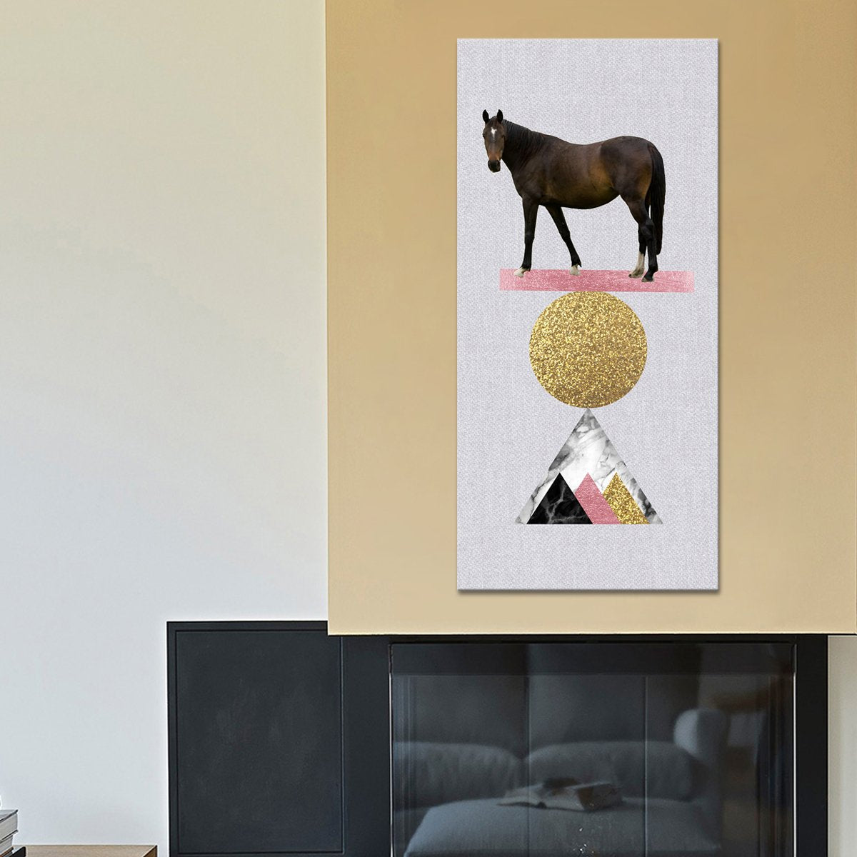 Balancing Horse Multi Panel Canvas Wall Art