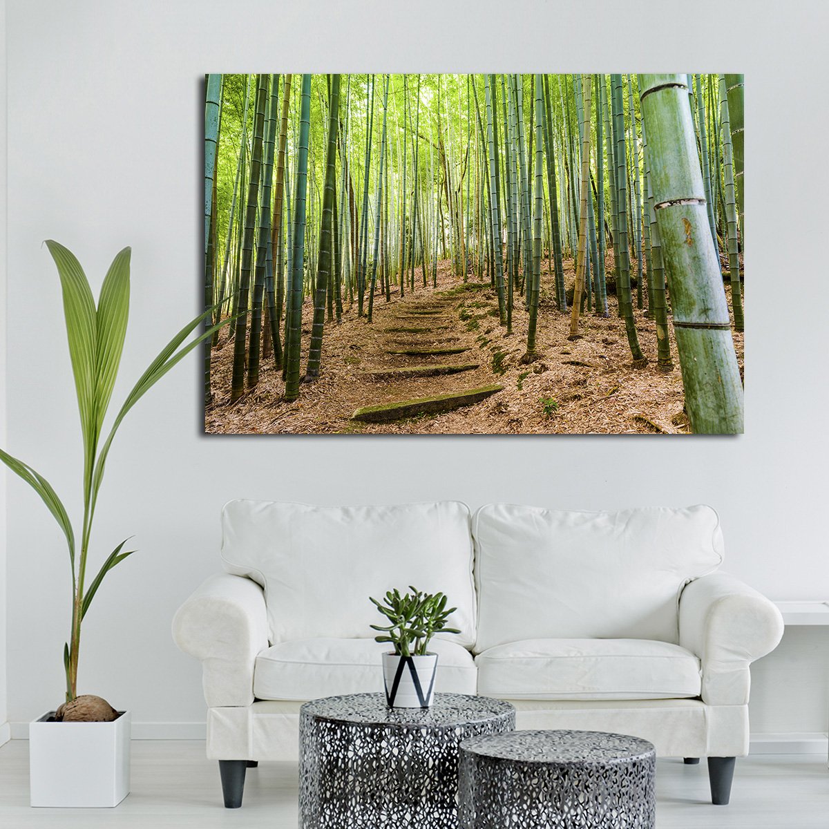 Bamboo Forest Multi Panel Canvas Wall Art