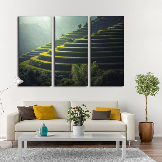 Banaue Rice Terraces Multi Panel Canvas Wall Art