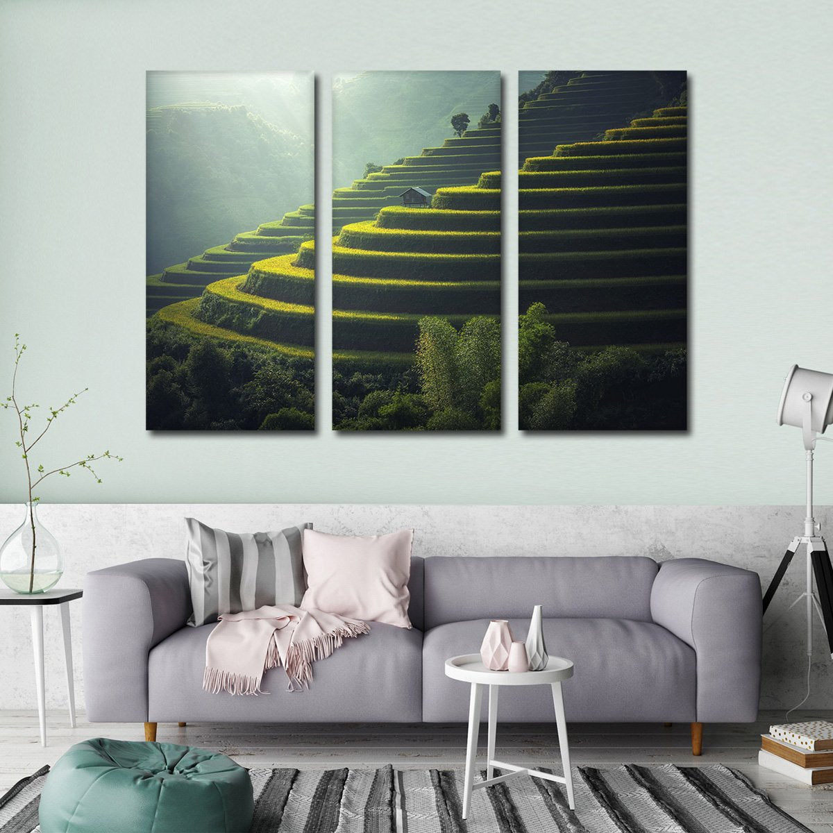 Banaue Rice Terraces Multi Panel Canvas Wall Art