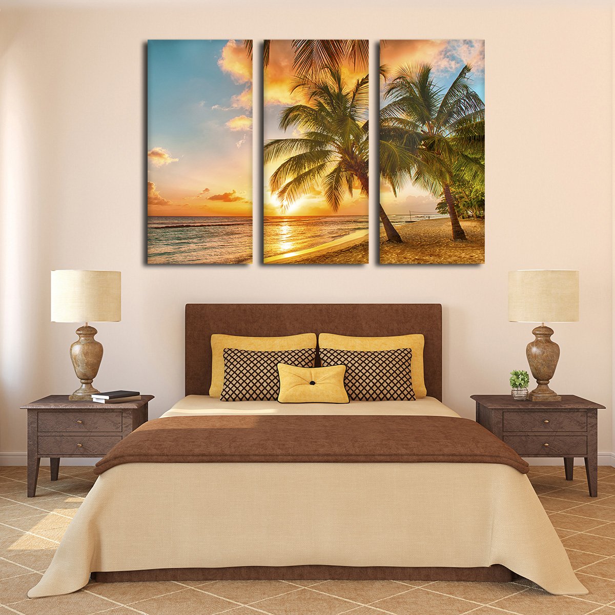 Barbados Island Multi Panel Canvas Wall Art