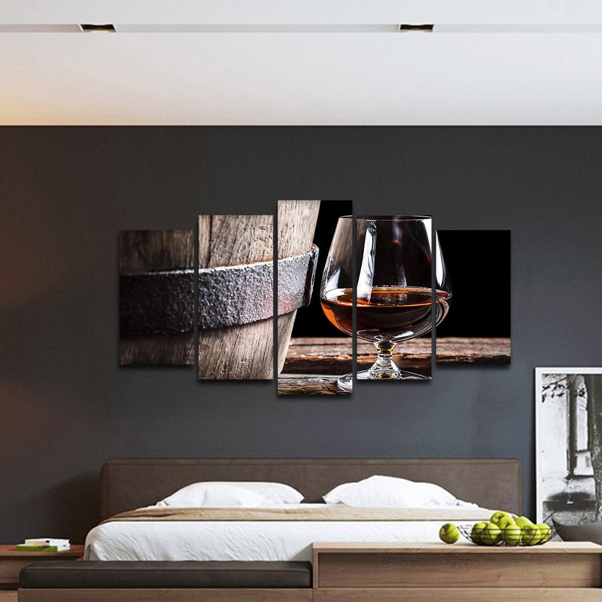 Barrel of Brandy Multi Panel Canvas Wall Art