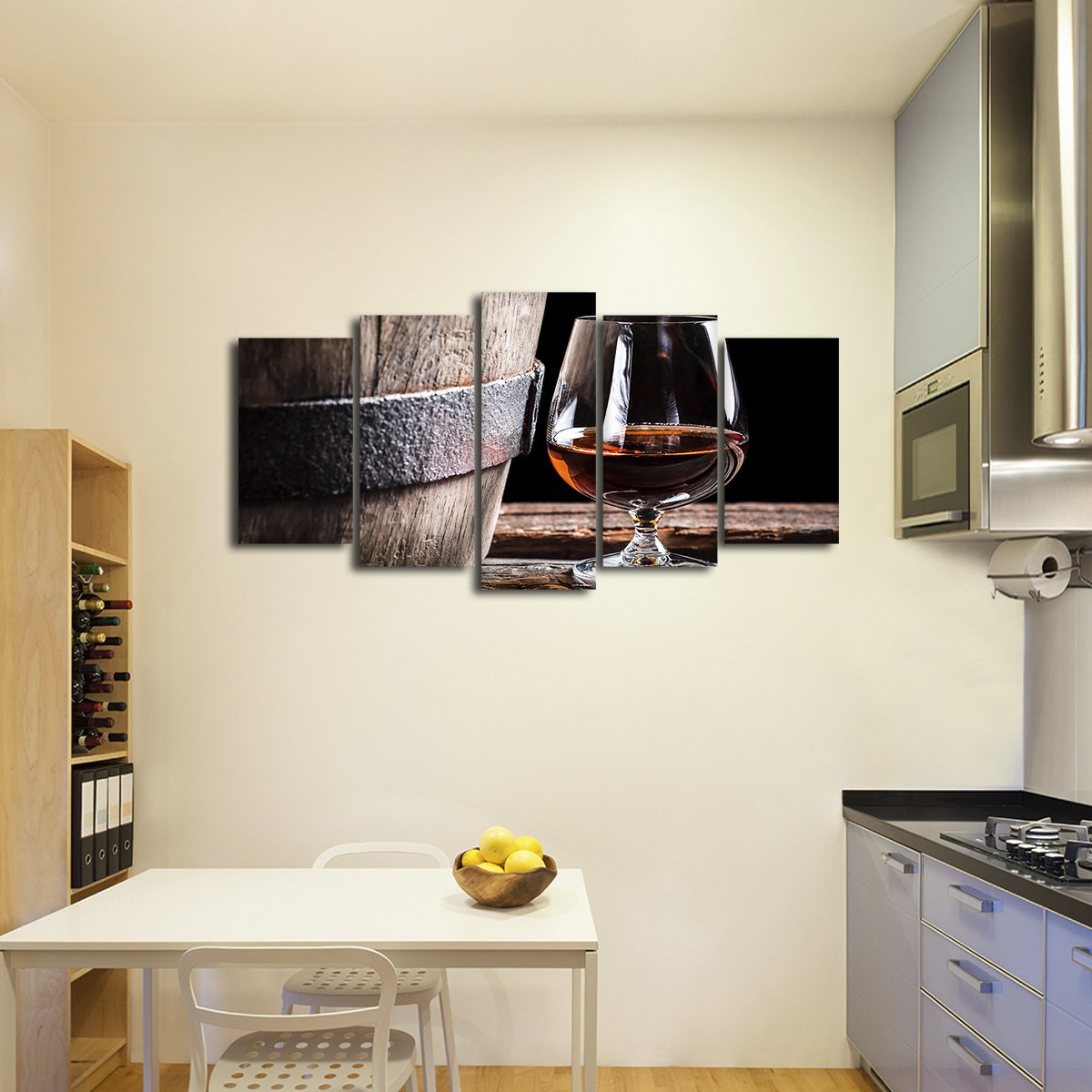 Barrel of Brandy Multi Panel Canvas Wall Art