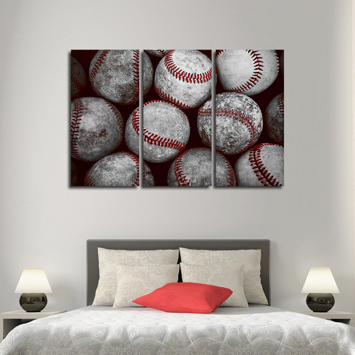 Baseball Pop Multi Panel Canvas Wall Art