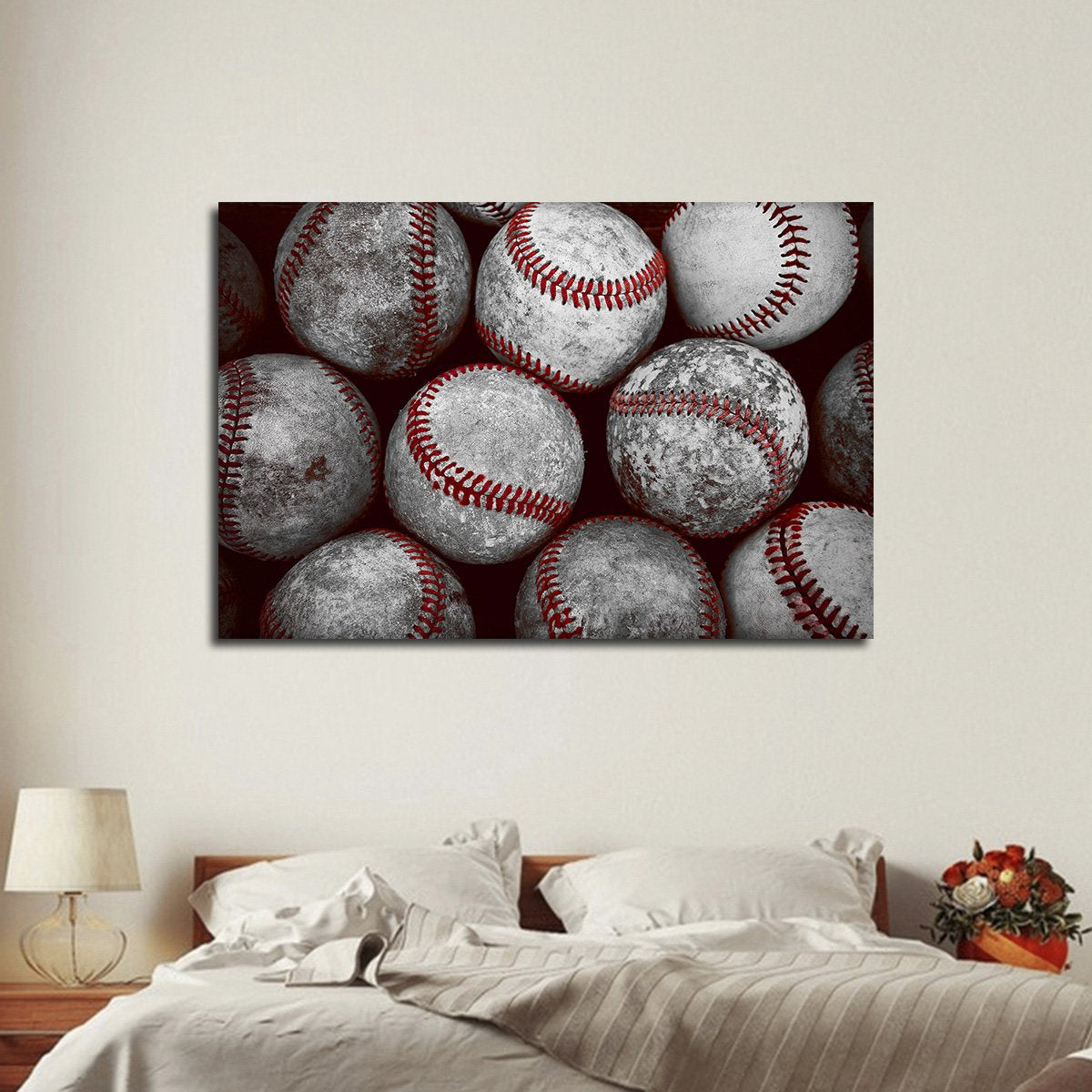 Baseball Pop Multi Panel Canvas Wall Art