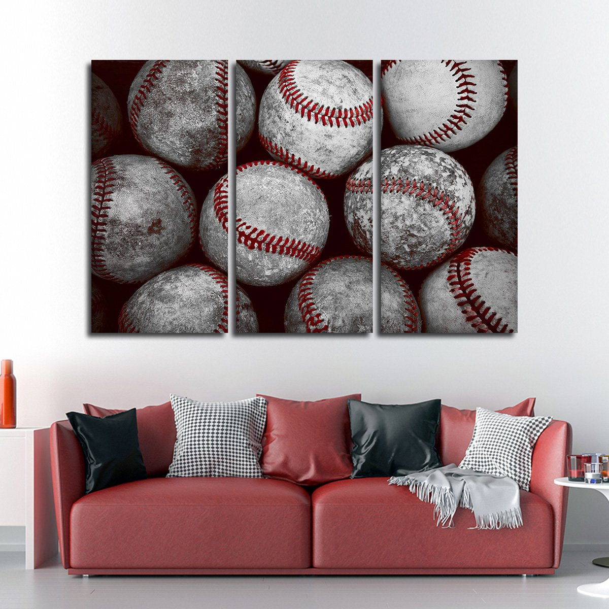 Baseball Pop Multi Panel Canvas Wall Art