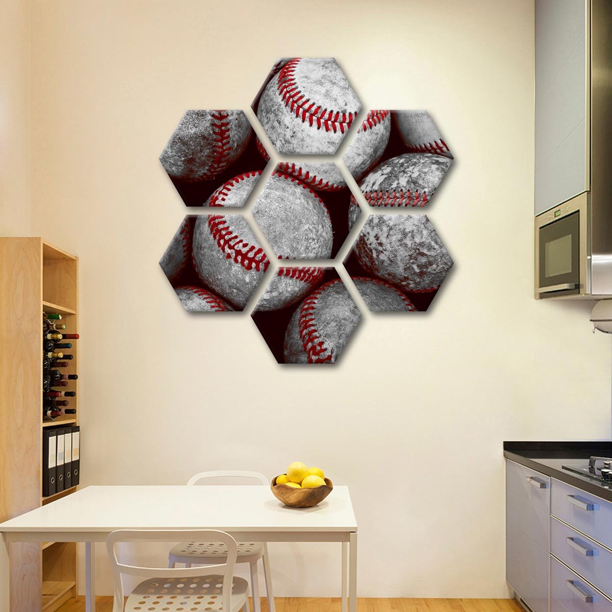 Baseball Pop Multi Panel Canvas Wall Art
