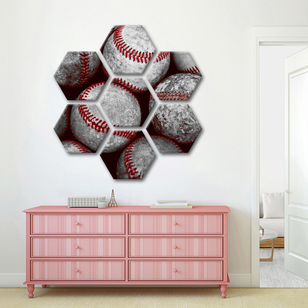 Baseball Pop Multi Panel Canvas Wall Art