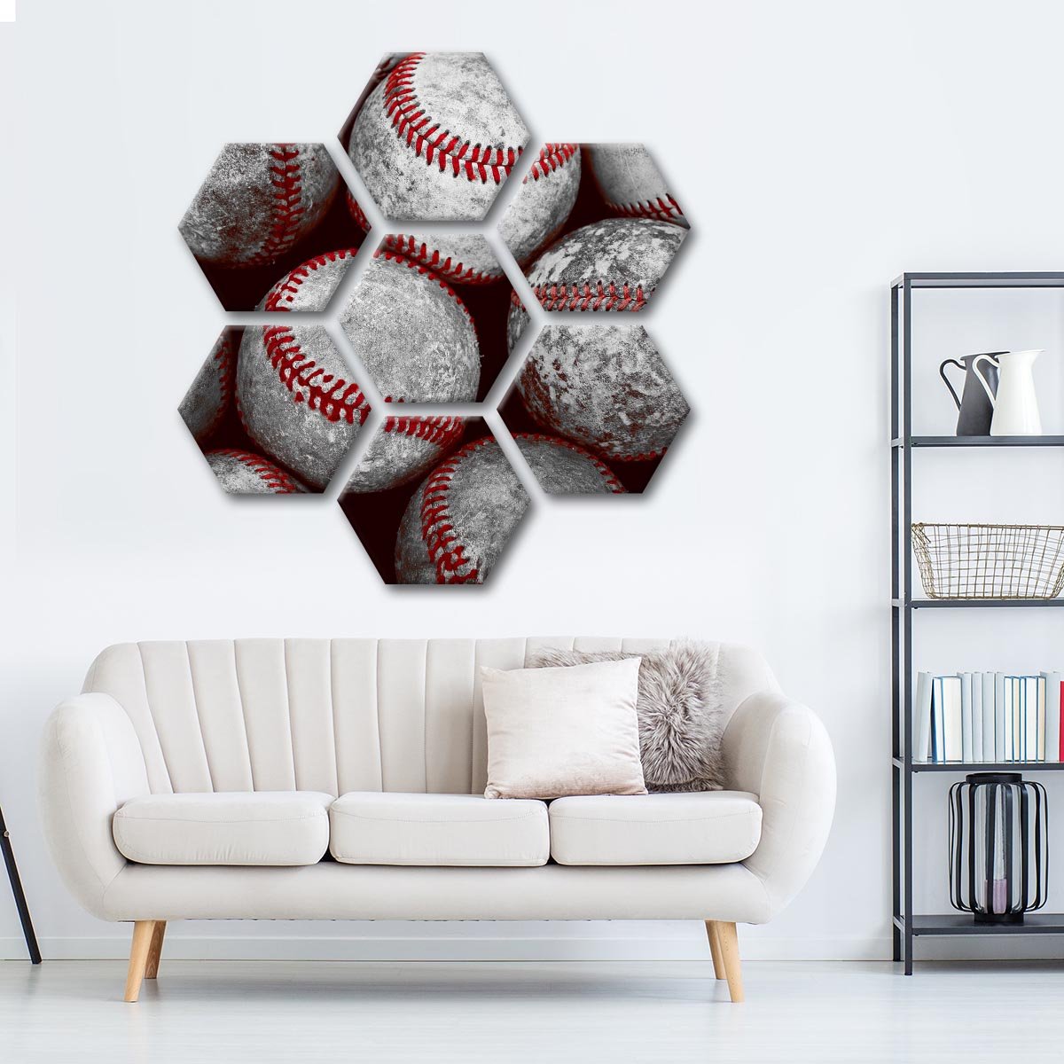 Baseball Pop Multi Panel Canvas Wall Art