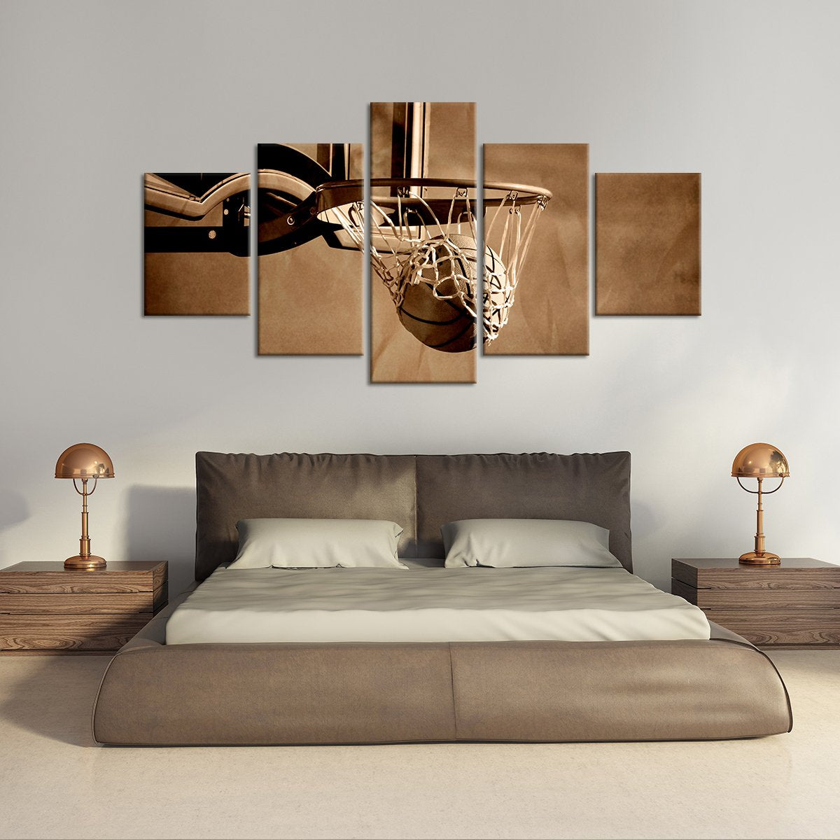 Basket Multi Panel Canvas Wall Art