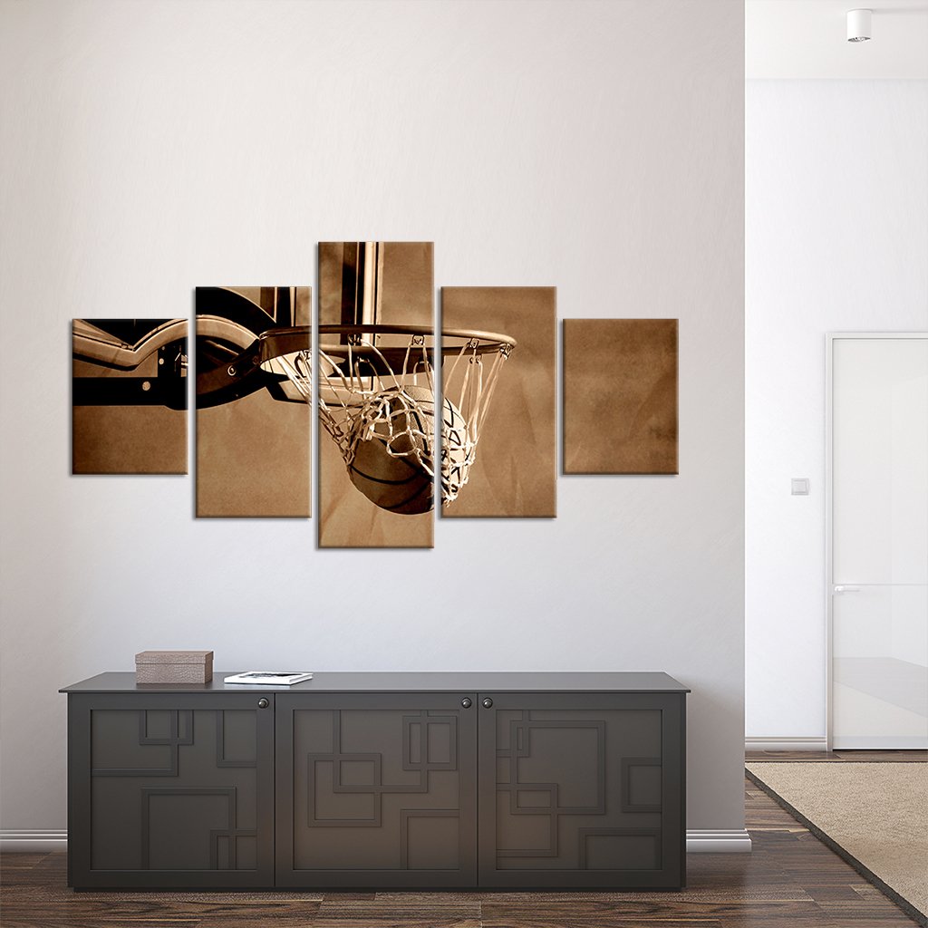 Basket Multi Panel Canvas Wall Art