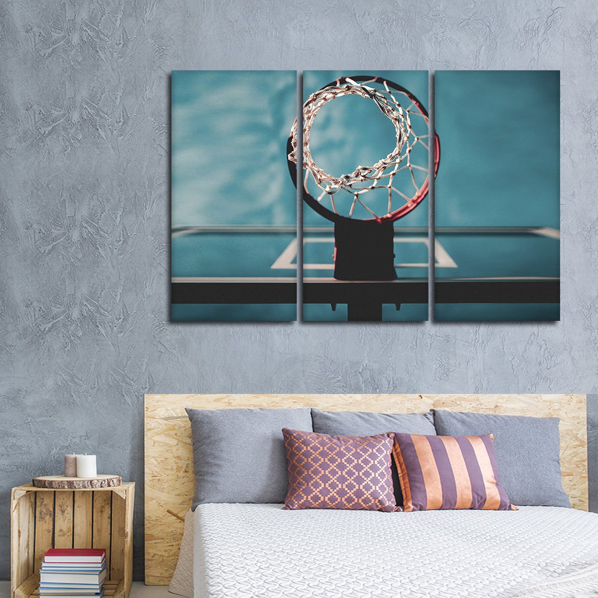 Basketball Hoop Multi Panel Canvas Wall Art