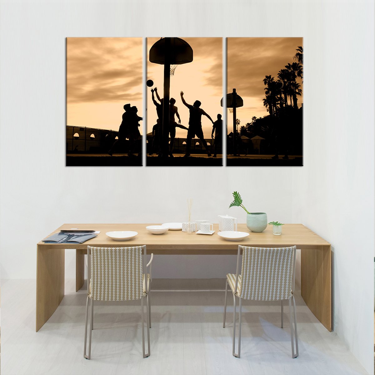 Playing Basketball Wall Art