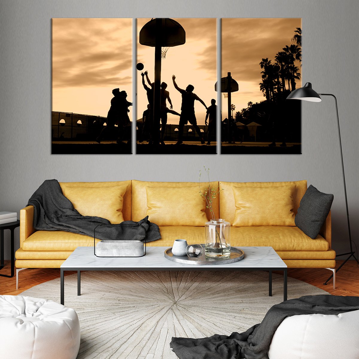 Playing Basketball Wall Art